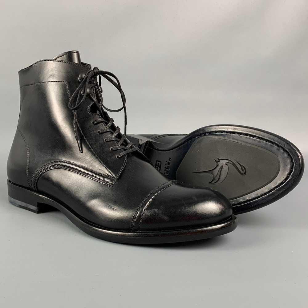 Harrys Of London Black Cap Toe Ankle Guy Boots - image 3