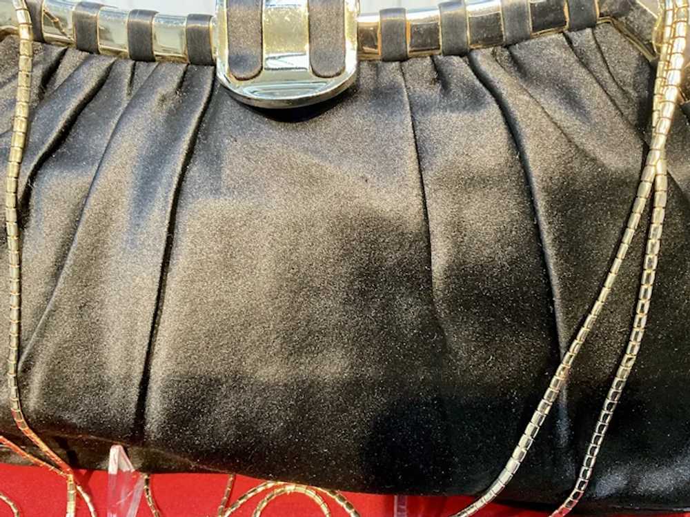 Vintage Leiber Silk Handbag/Purse with Unique Gol… - image 8
