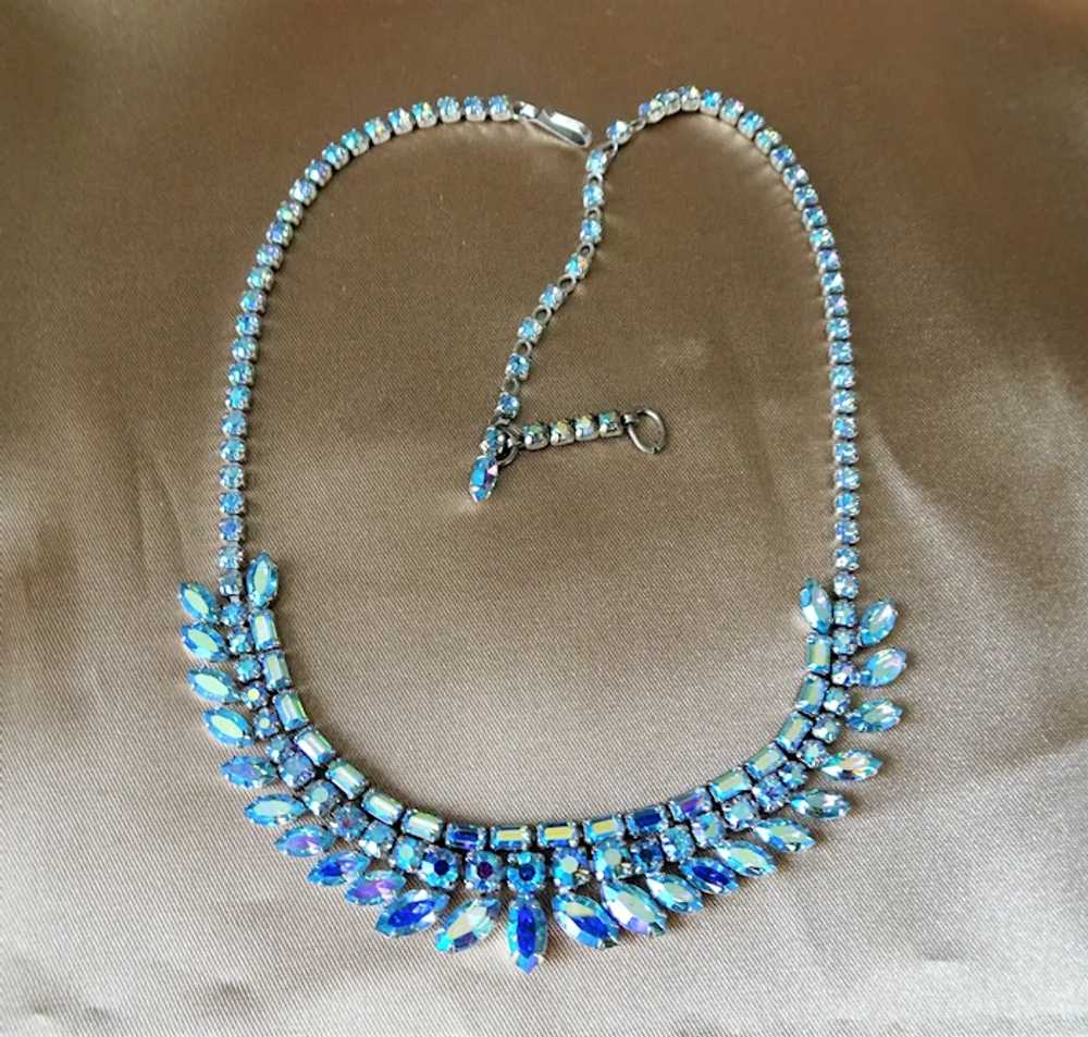 BEAUTIFUL Vintage SHERMAN Necklace,Dazzling Peaco… - image 7
