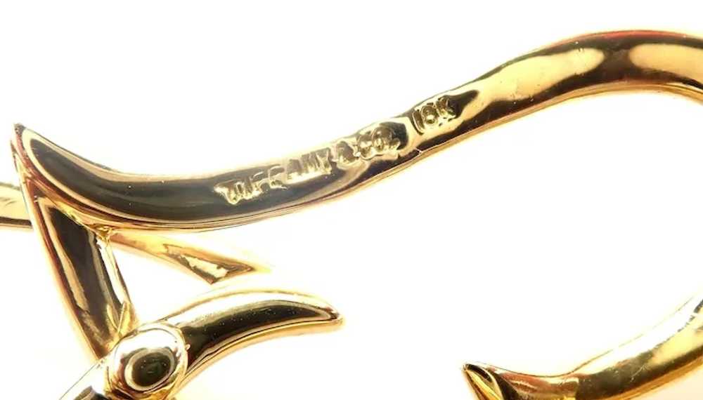 Authentic! VIntage Tiffany & Co 18k Yellow Gold O… - image 3