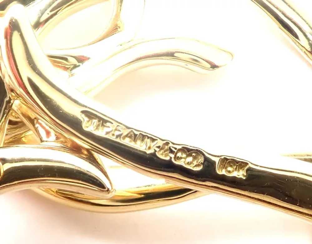 Authentic! VIntage Tiffany & Co 18k Yellow Gold O… - image 7