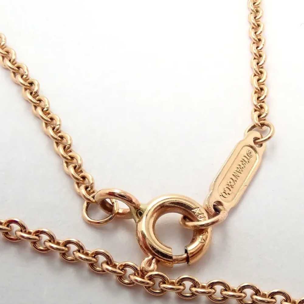 Authentic Tiffany & Co 18k Rose Gold Atlas Diamon… - image 5