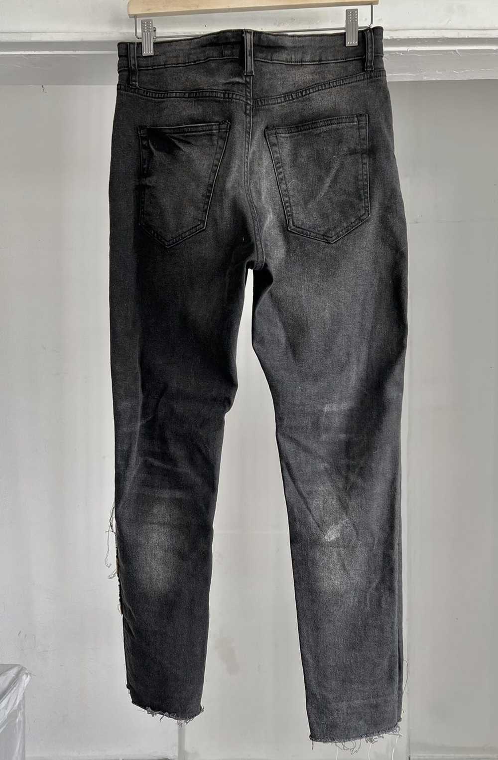 Val Kristopher Distressed Patched Denim - image 2