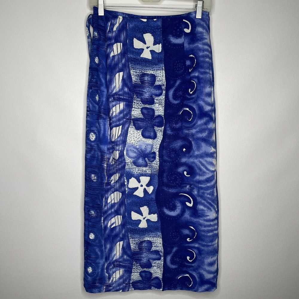 Jams World Vintage 90s Blutapa Blue Floral Batik … - image 3