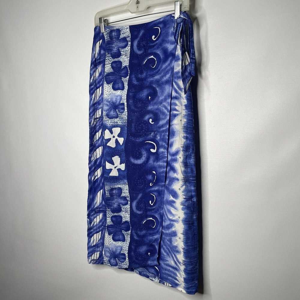Jams World Vintage 90s Blutapa Blue Floral Batik … - image 4