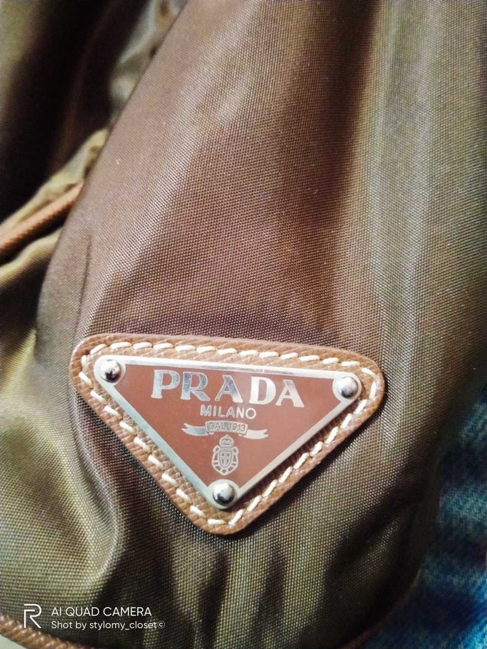Luxury × Prada Prada khakis brown jacquard logo n… - image 5