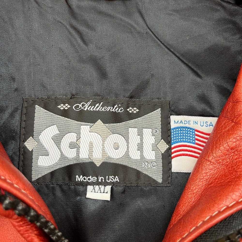 Schott Vintage SCHOTT NYC Leather Jacket Size 2XL… - image 2