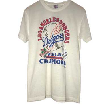 1959 Los Angeles Dodgers Iconic Men's 60/40 Blend T-Shirt by Vintage Brand