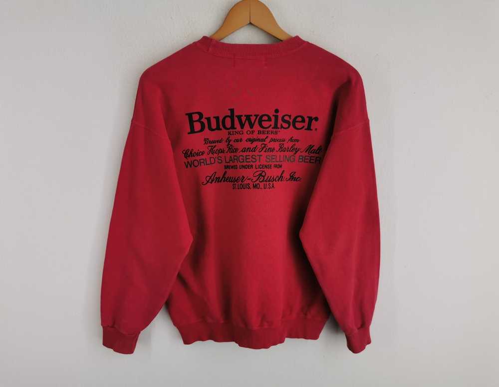 Budweiser Vintage 90s Budweiser Logos Sweater Made In… - Gem