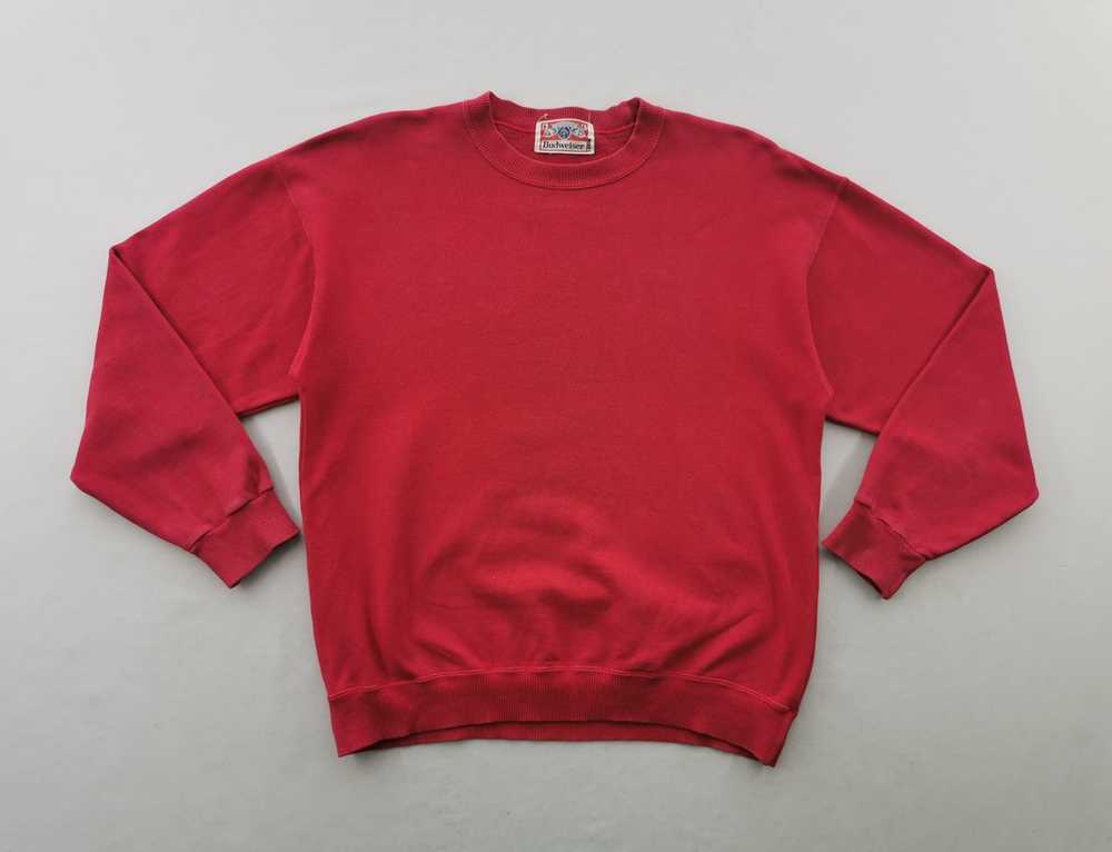 Budweiser Vintage 90s Budweiser Logos Sweater Made In… - Gem