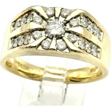 Men’s 14kt diamond ring