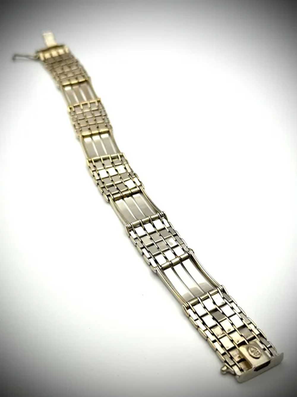 Men’s vintage 14kt white-gold bracelet - image 7
