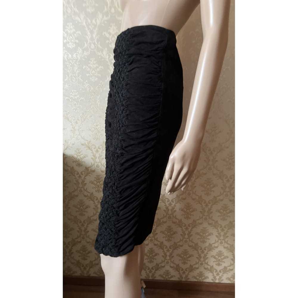 Roberto Cavalli Leather mid-length skirt - image 10