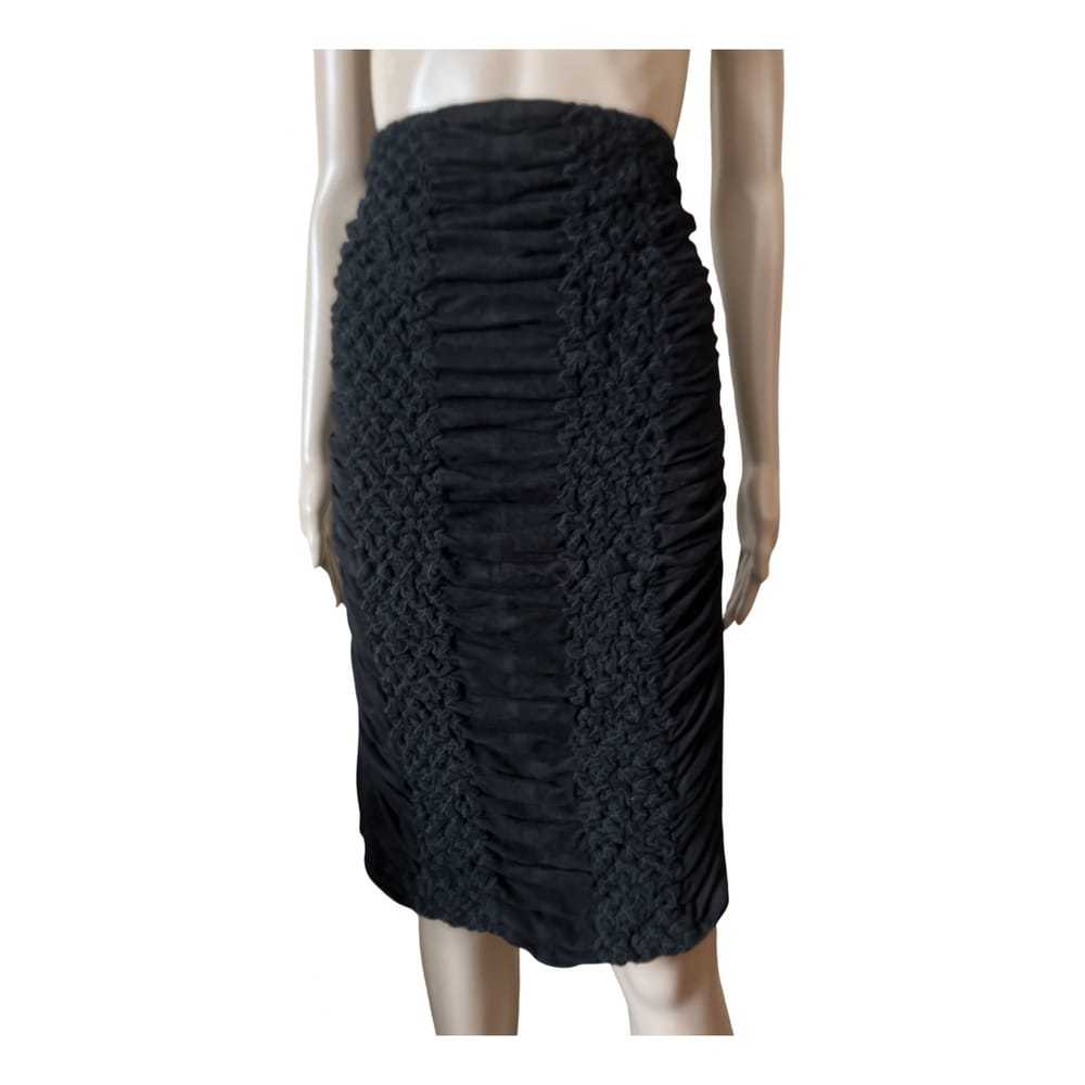 Roberto Cavalli Leather mid-length skirt - image 1