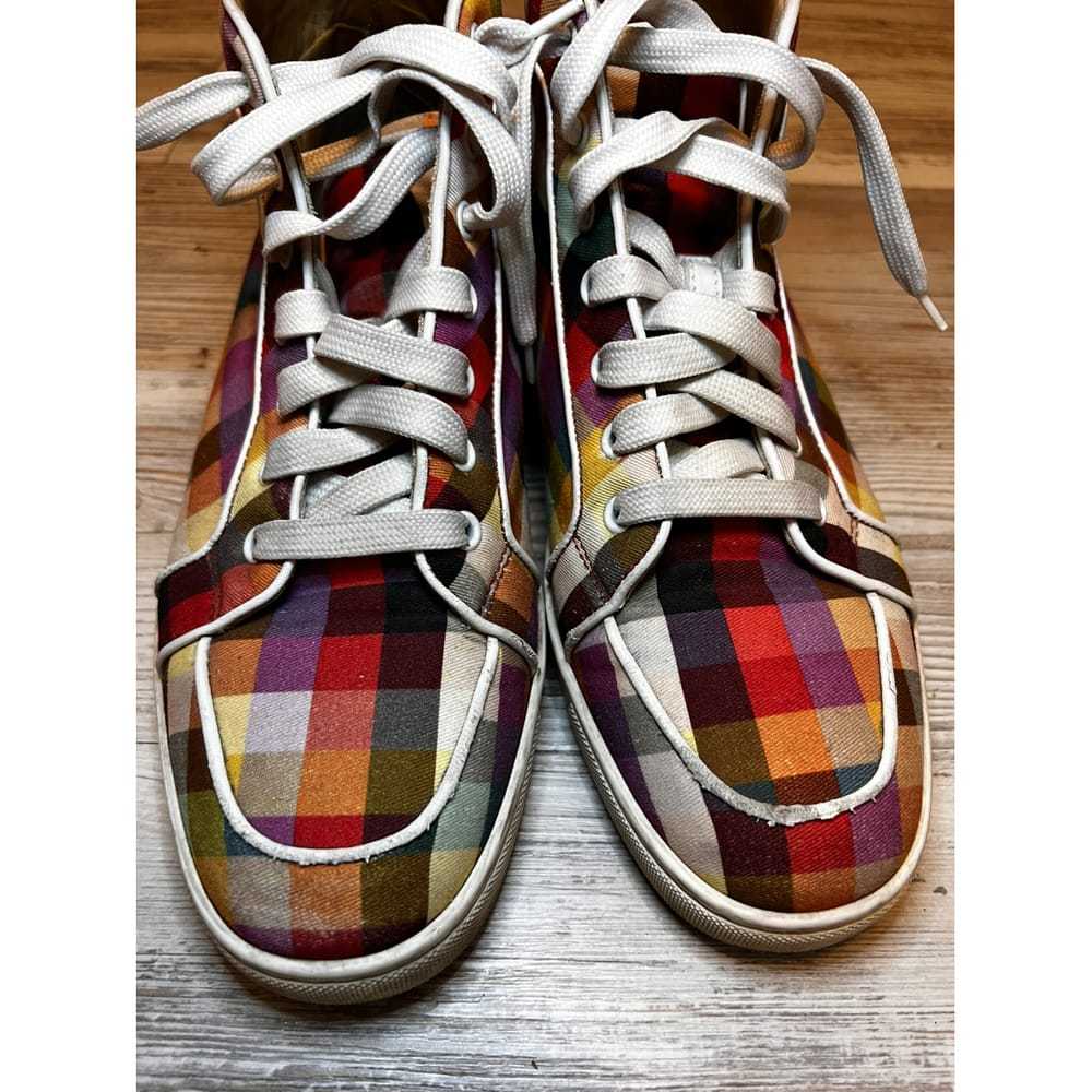 Christian Louboutin Louis cloth high trainers - image 8