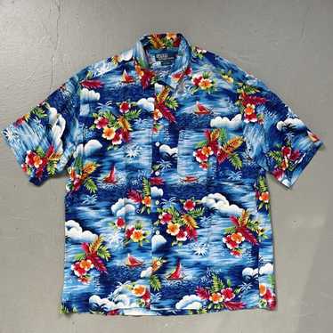 Polo by Ralph Lauren CALDWELL アロハシャツ XLT 90's POLO by Ralph Lauren 
