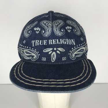 TRUE RELIGION帽子 Rare Vintage TRUE RELIGION Distressed Y2K Plaid Buddha