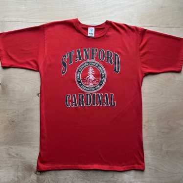 Vintage Y2K Stanford Cardinal red embroidered spell - Depop