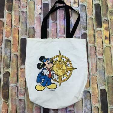 Vintage 1928 Disney Mickey Mouse Backpack Bag Championship Crew Team Blue