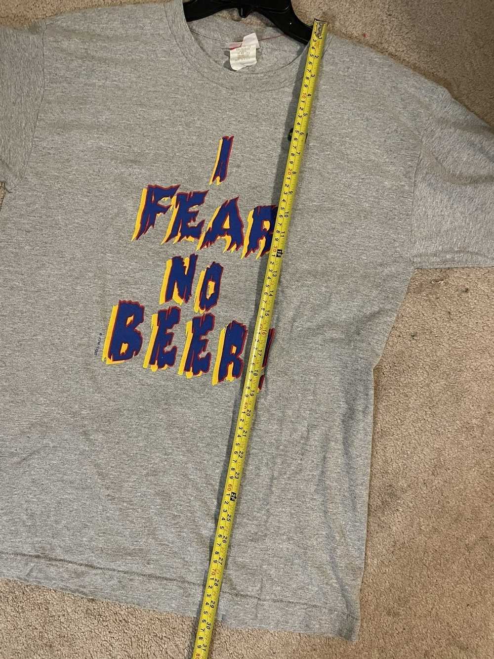 Vintage Vintage I Fear No Beer Shirt Large - image 6