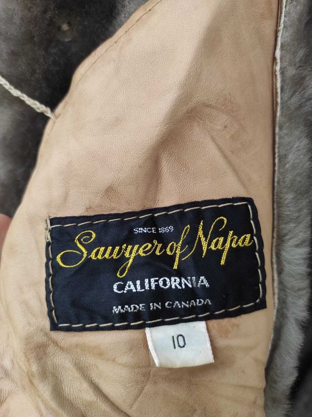 Canada × Sheepskin Coat SAWYER OF NAPA MADE IN CA… - image 3