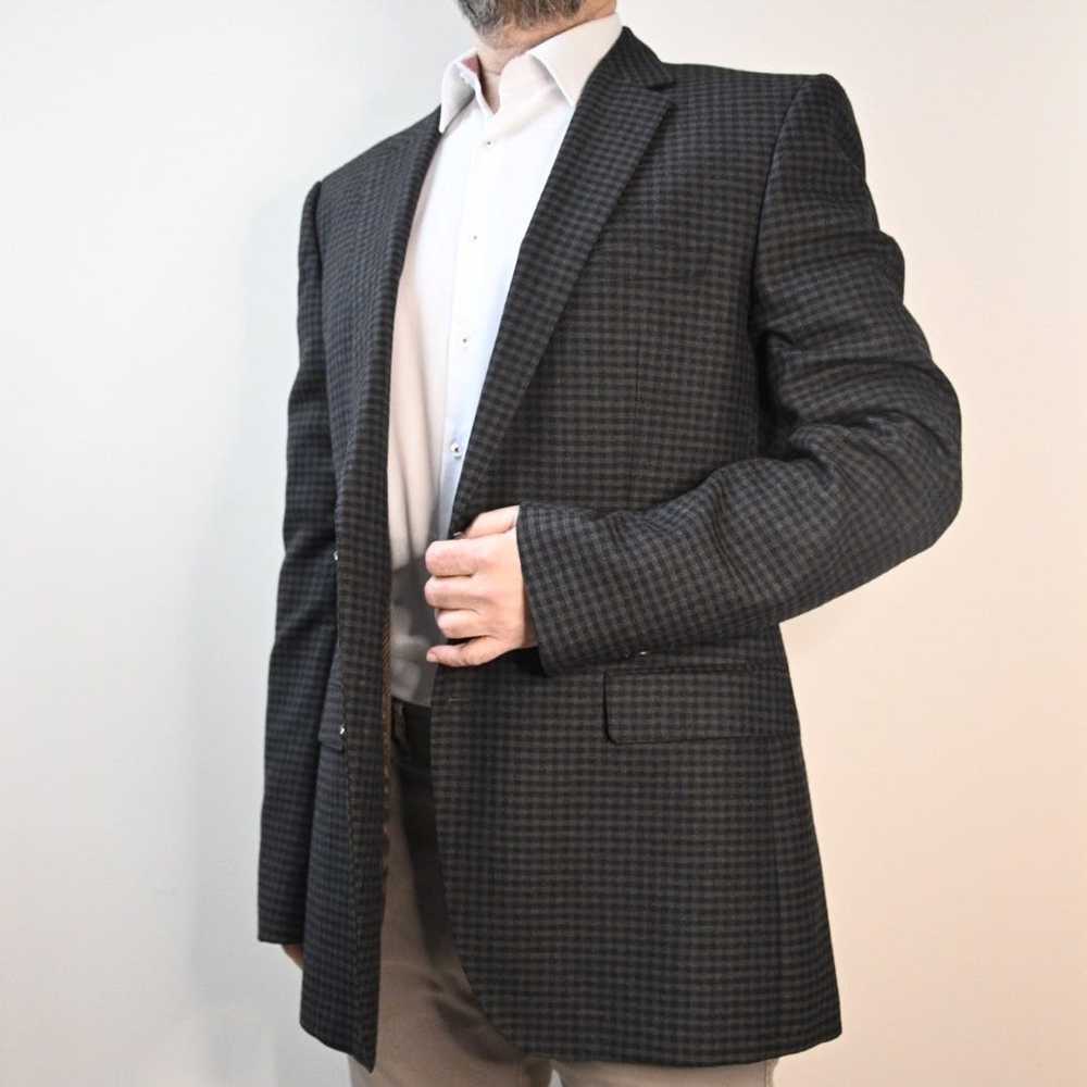 Hugo Boss Hugo Boss checked blazer 100% wool - image 2