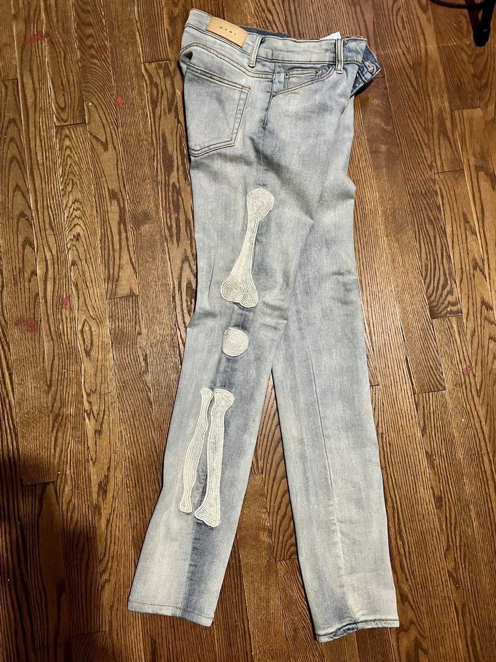 MNML × Streetwear Mnml skeleton acid washed jeans - Gem