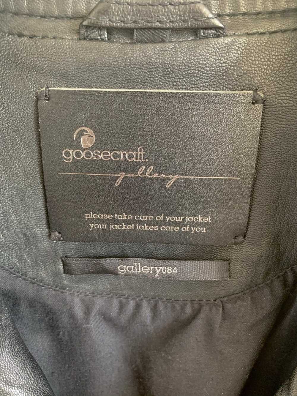 Goosecraft Off-Centre Zip-Front Short Leather Jac… - image 3