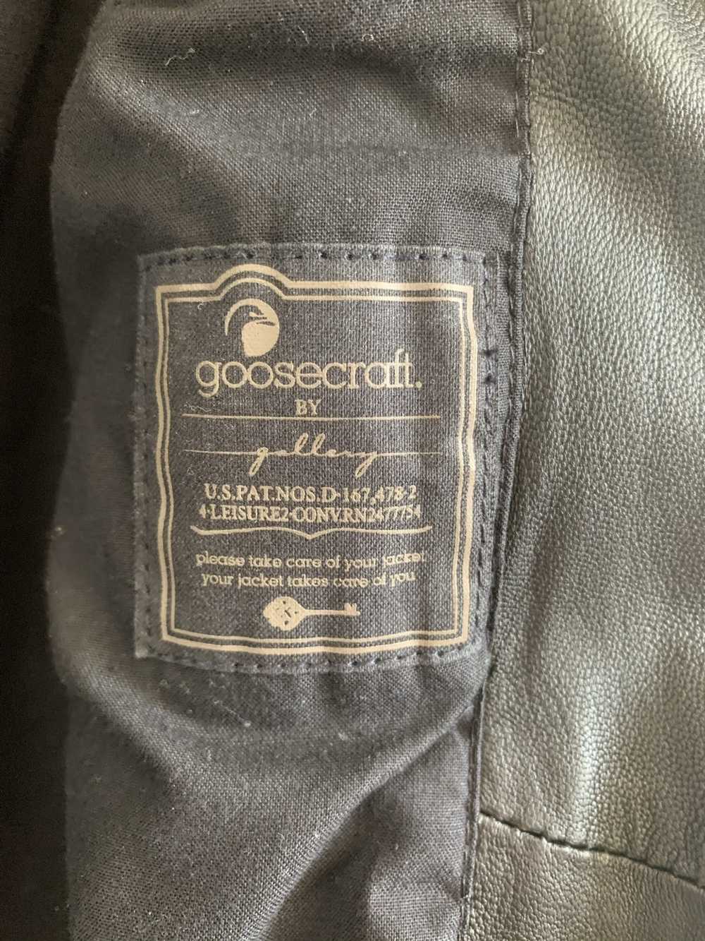 Goosecraft Off-Centre Zip-Front Short Leather Jac… - image 4