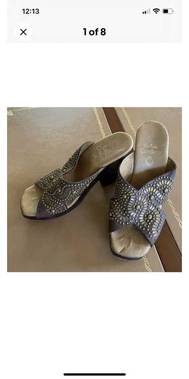 Calleen cordero sandals silver Gem