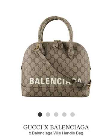 Gucci x Balenciaga Collab behind the hacker wallet cardholder canvas Brown  Leather ref.632780 - Joli Closet