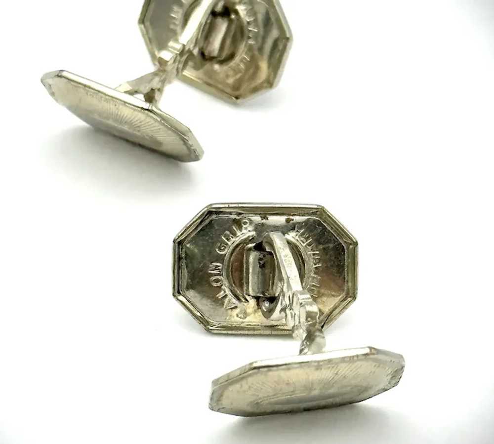 Men’s 14kt Art Deco cufflinks - image 3