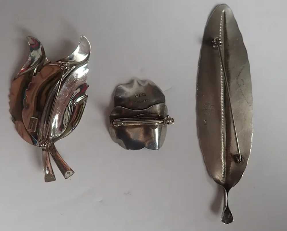 Vintage Collection Sterling Pins Brooches - image 9