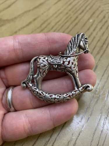 90's Jezlaine ロッキングホース 馬モチーフ 925 シルバー ヴィ Jezlaine 925 rocking horse - Gem