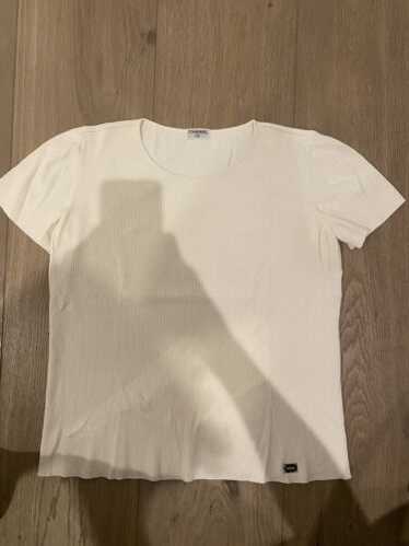 CHANEL Sport Vintage 01P CC Mark Logo T-shirt #36 Top Gray