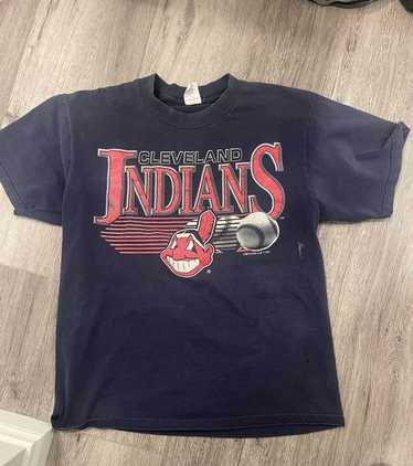 VINTAGE 90s CLEVELAND INDIANS MLB T-SHIRT (L) – Hayes Vintage Wear