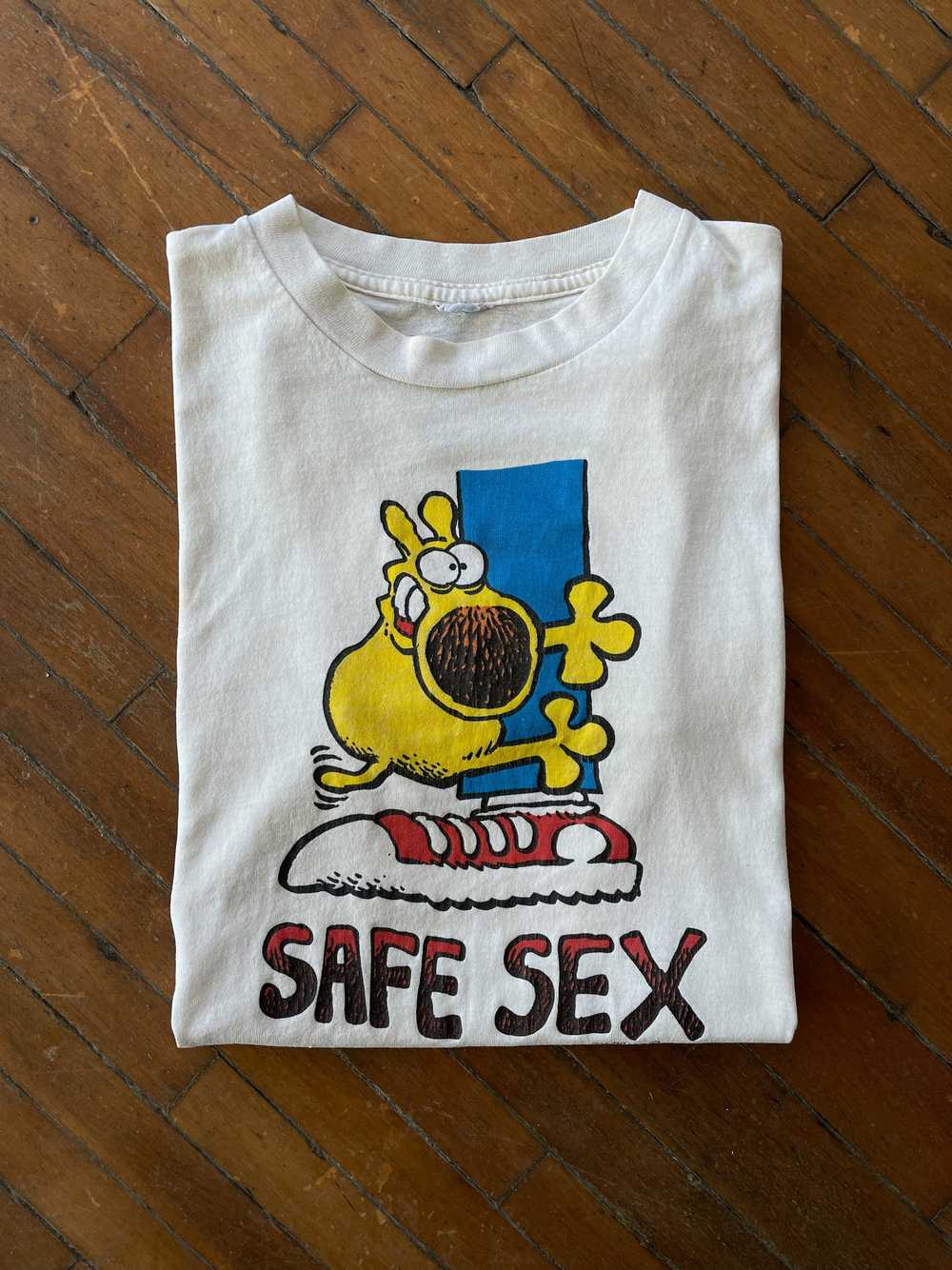 80's "Safe Sex” T-Shirt—[L] - image 1