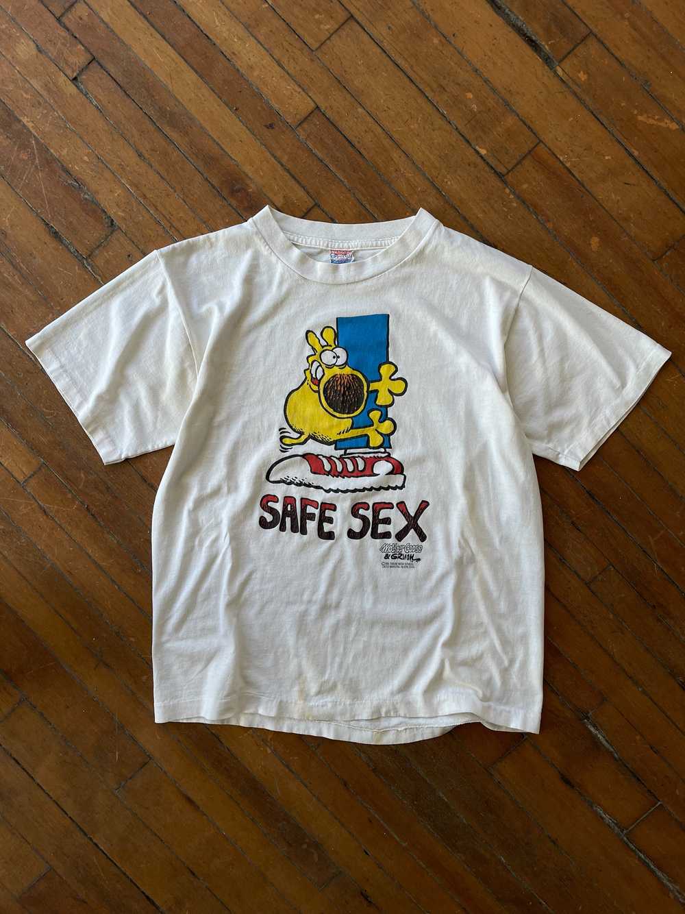 80's "Safe Sex” T-Shirt—[L] - image 2