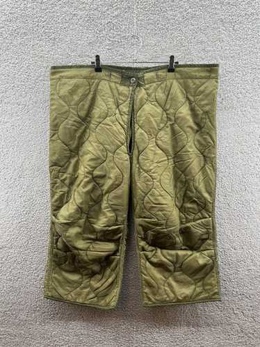 QUILTED Pant/kahki Quilted Pant/vintage Military Pant/quilted