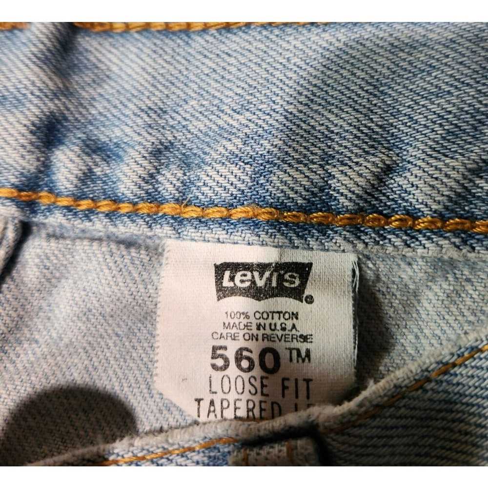 Levi's VTG Levis 506 Pants Light Ice Blue USA Jea… - image 4