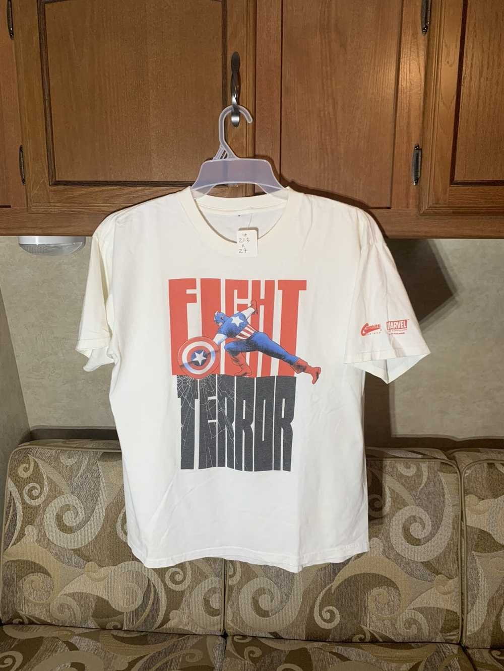 Vintage vintage captain America fight terror t sh… - image 1