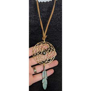 Other Silver Dream Catcher Necklace - image 1