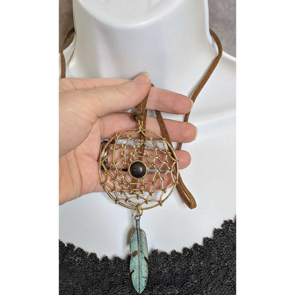 Other Silver Dream Catcher Necklace - image 3