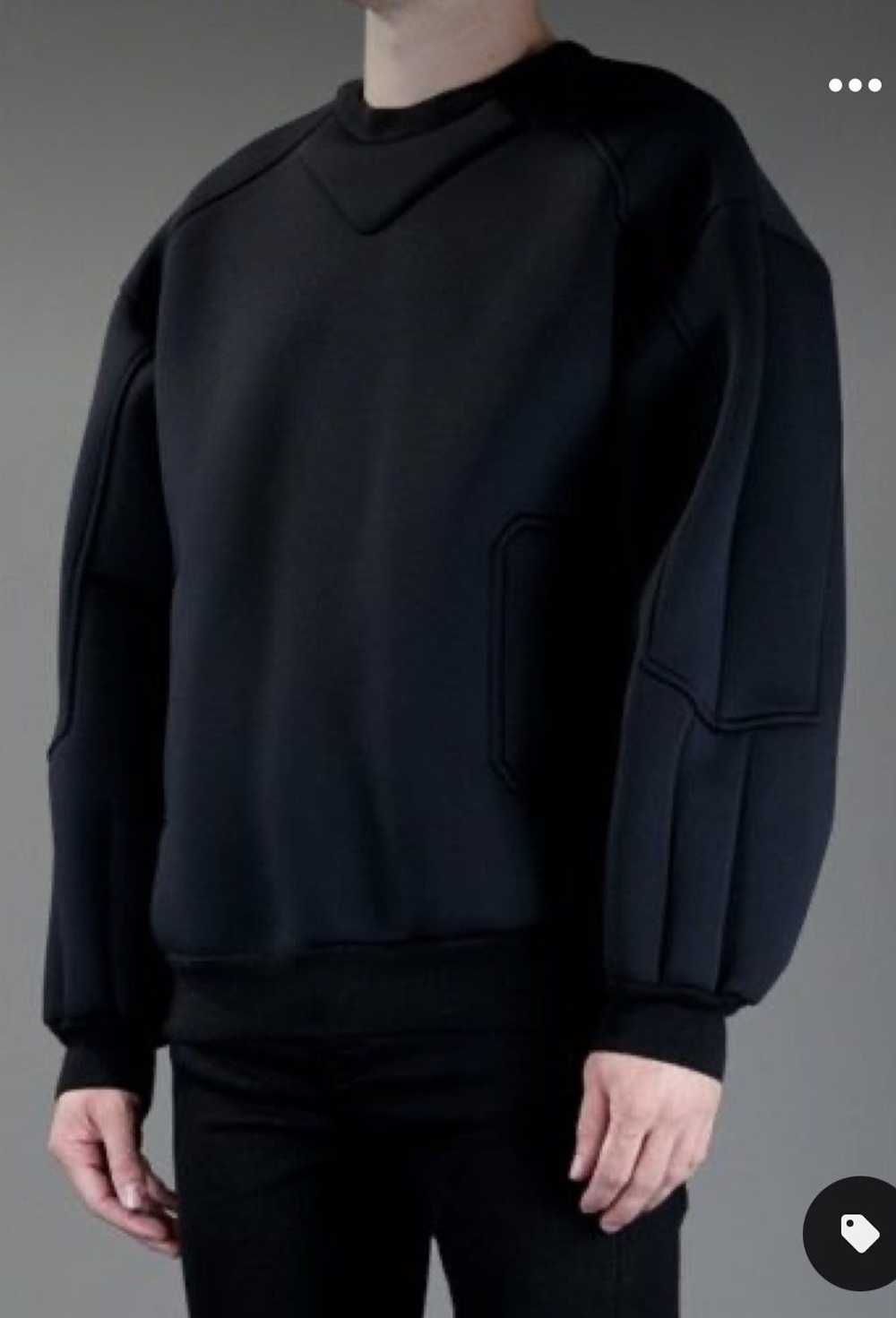 Juun.J Black Neoprene JUUN J sweatshirt - image 1