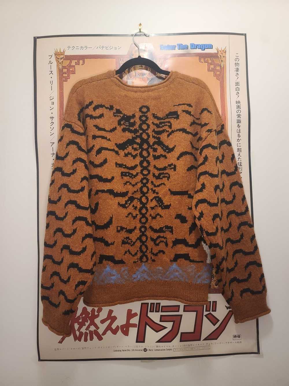 Kapital 7G Wool Nepal Tiger Crew Knit - image 2