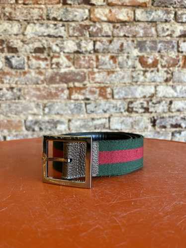 Gucci Gucci stripes belt Genuine Leather detail