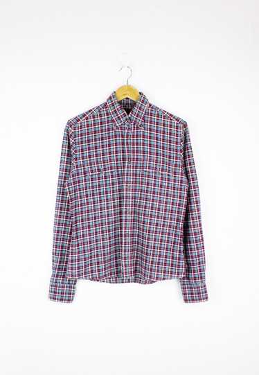 Prada Prada Multicolor Plaid Check Flannel Oxford 