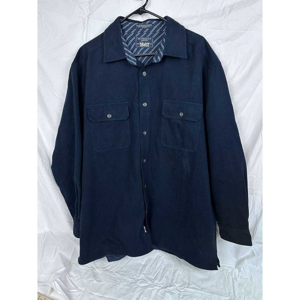 Levi's Levis Shacket Navy Jacket Button Up L/S Po… - image 1