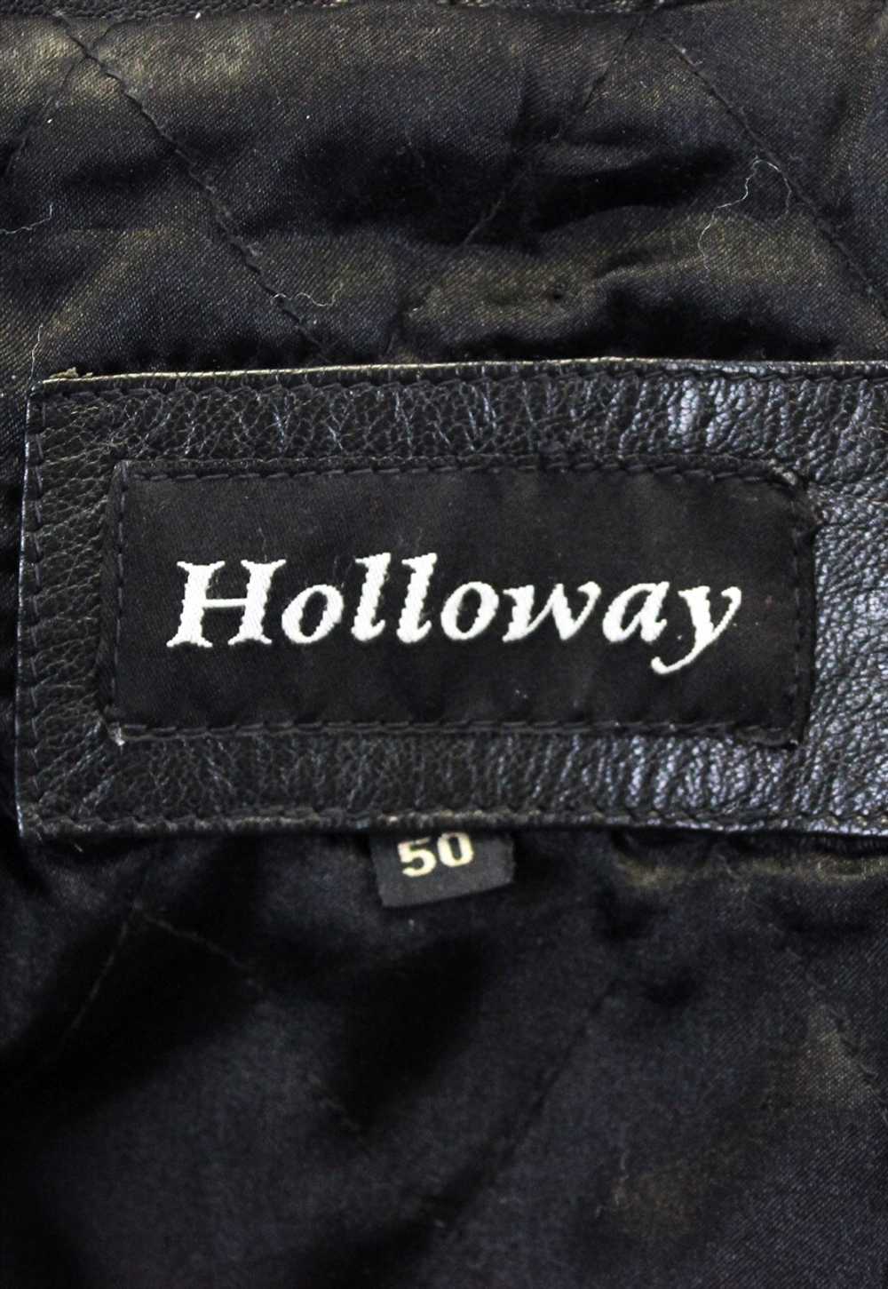HOLLOWAY UK 40 US Leather EU 50 Over Coat Jacket … - image 3