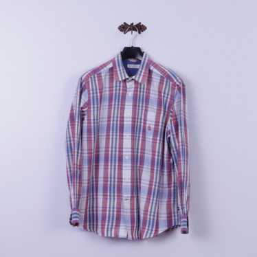 Nautica Nautica Mens L Casual Shirt Blue Check He… - image 1